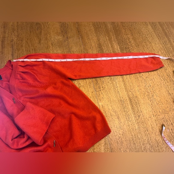 Robert Rodriguez Cashmere Cardigan Sweater- Red- Size M - Picture 13 of 14